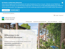 Tablet Screenshot of klinik-nikolassee.de